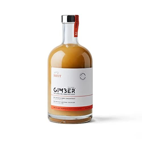 GIMBER N°2 Brut | Jus de Gingembre Bio 700ml | Nouvelle recette | Moins de sucre | Boisson bio sans alcool à base de yuzu & de thym citron