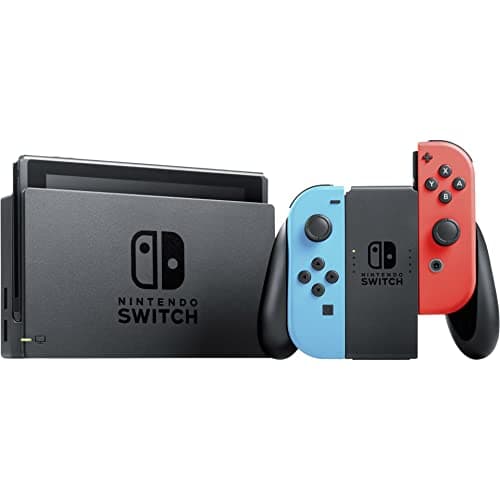 Nintendo Console Switch avec Joy-Con bleu néon et rouge néon