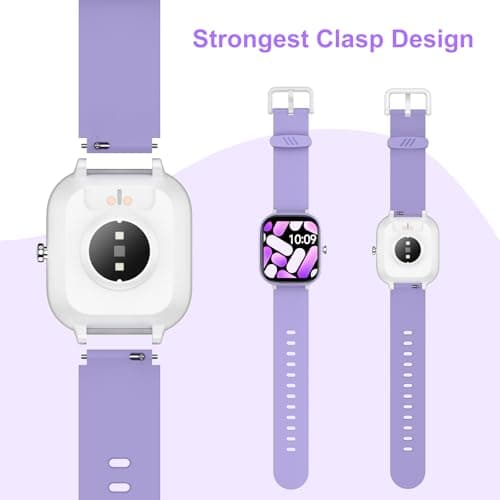 HENGTO Fitness Tracker Montre pour Enfants, Montre Intelligente étanche IP68 avec 19 Modes de Sport, podomètre, Moniteur de Sommeil, Excellent Cadeau pour Filles Adolescents 6-16 (Mauve)