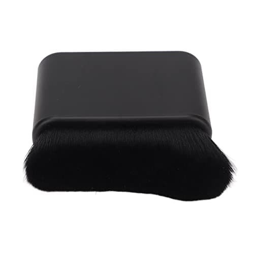 Grand Pinceau de Bronzage Plat, Pinceau pour Autobronzant, Pinceau de Bronzage Noir, Pinceau Bronzant Crème de Mélange Noir pour Maquillage du Corps du Visage Autobronzant