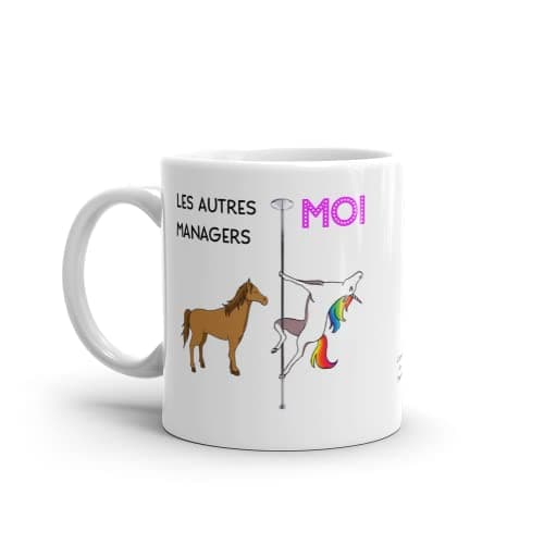 Tasse-Mug Collègue-Le Meilleur Manager Licorne - Idée Cadeau Patron Travail Nouveau Job