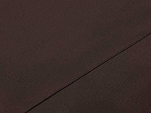 Soimoi Dark Brown 4 Way Extensible Coton Jersey Tissu À Coudre Par La Cour Solide Bricolage Vêtements Fournitures 64 Pouces De Large
