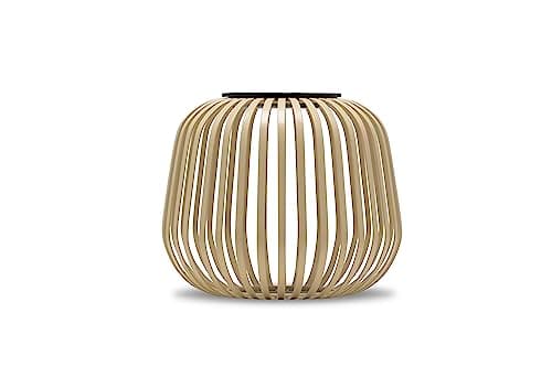 LUUK LIFESTYLE Lampe solaire minimaliste LED, design bohème, sans fil, lampe de terrasse rechargeable, luminosité variable, Marron sable
