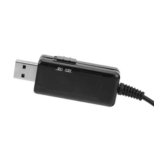 Hilitand Adaptateur élévateur 5V à 9V 12V Câble D'appoint USB à CC Réglable 5521m Cordon de Routeur de Banque D'alimentation pour Affichage Numérique