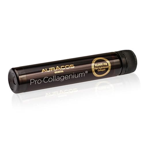 Pro Collagenium Anti-Âge 14 Fioles de 25 ml | Collagène Marin Super Concentré à 10.000mg | Peau lisse & Tonique, Signes de l’âge retardés | Auracos