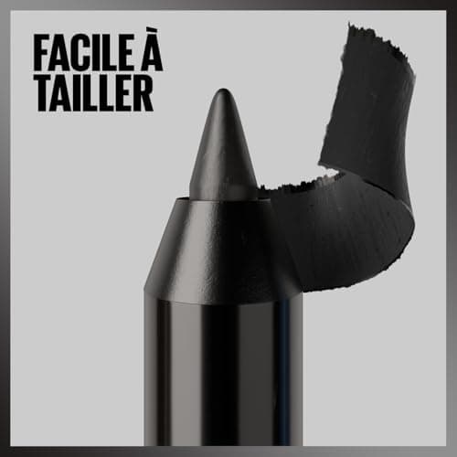 Maybelline New-York - Crayon Gel Yeux Effet Tatouage - Waterproof & Tenue 36h - Tattoo Liner - Teinte : Deep Onyx