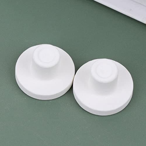 POPETPOP 30 Pièces Base en Céramique De Porte-Verre Accessoires De Champignons Accessoires D'Aquarium De Poissons Frag Aquarium Frag Bases Frag Rock Coral Frag Plugs Coral Frag
