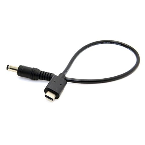 Cablecc Câble d'extension USB 3.1 type C USB-C vers DC 5,5 2,5 mm pour Air Pro 20 cm