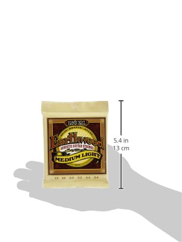 Ernie Ball Earthwood Cordes moyennes légères Bronze 80/20, pour guitare acoustique, calibre 12-54
