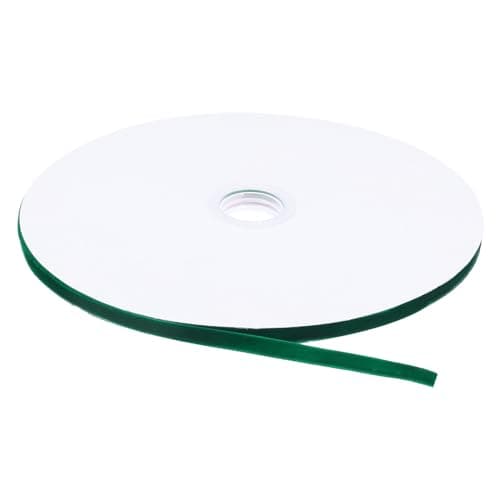 QUARKZMAN Ruban de Velours 0,6cm x22m, 1/4 pouce x 25 Yard Simple Visage Bobine Soyeux pour DIY Artisanat Cadeau Emballage Nœud Décoration Foncé Vert