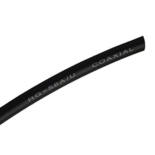Superbat Câble RG58 150cm Câble PL259 UHF CB 50 Ohm Câble UHF Mâle PL-259 vers UHF Mâle PL-259 à Faible Perte pour Radio HAM et CB, Analyseur d'Antenne, Charge Factice, Compteur SWR(1 Pièce)