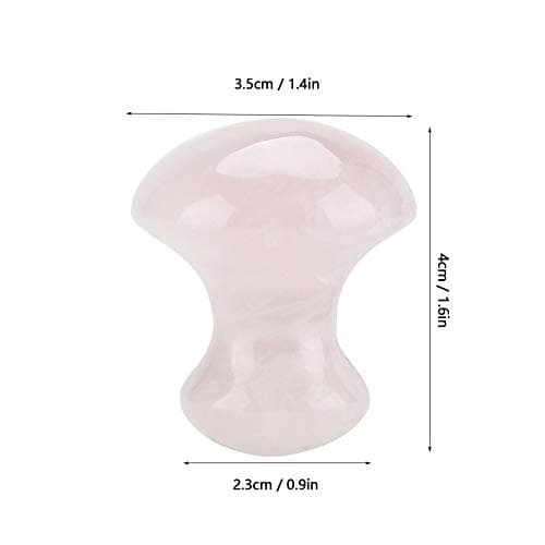 Tyenaza Piedra Masaje, Gua Sha Rosenquarz, Outil de Massage au Quartz d'aventurin Naturel pour Le Visage et Les Yeux, Enlever pour Les Rides et Le Spa Relaxant