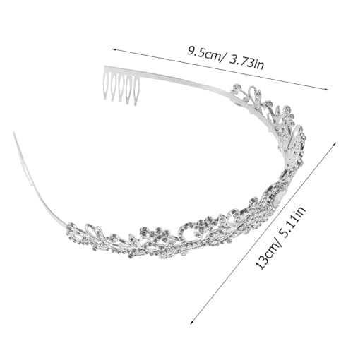 Graduation Party Decorations Prom Queen Shoulder Strap Headband Set (White)