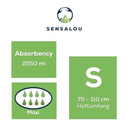 Sensalou Lot de 88 couches d'incontinence pour adultes - Taille S (88 pièces) - Pour filles et garçons - Couches culottes pour jeunes adultes - Jour Nuit