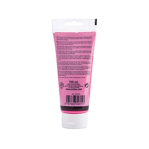 Pébéo 837371 Studio Acrylique Tube Rose Fluorescent 100 ml