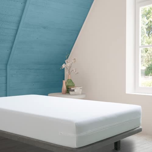 Tural - Housse pour Matelas Anti-acariens imperméable et Respirante. Dimensions 90x200 cm