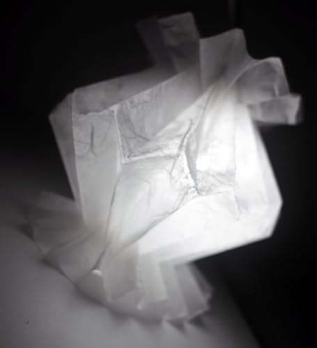 Lot de 25 feuilles de papier de mûrier blanc - Motif origami - Fabrication de cartes - 21,6 x 27,9 cm