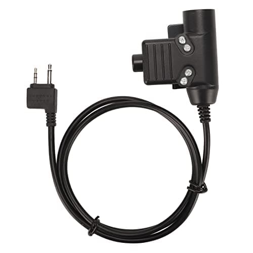 U94 PTT Adaptateur Push to Talk Bouton Talkie Walkie Casque Connecteur Câble pour Alan, pour Midland pour Nautico, 2 Pin Jack Two Way 2 Broches Walkie Talkie Radio