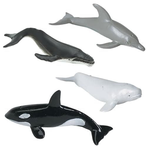 Plastoy - 6947-04 - Figurine - Animal - Tubo Baleines Et Dauphins