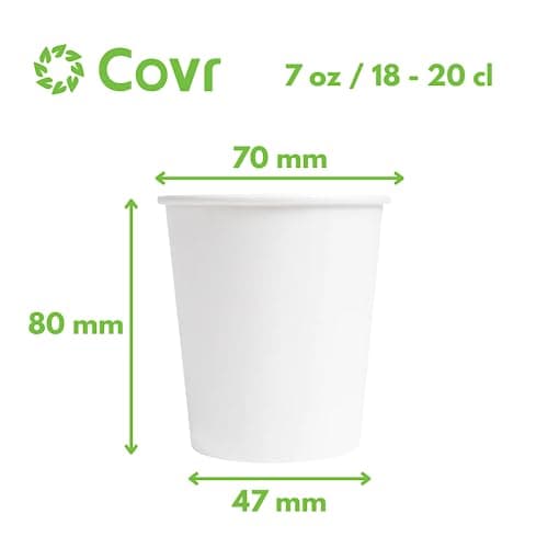 COVR 3000 Gobelets carton blanc (18-20cl - 7oz / 3000 unités)