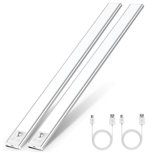 OUILA Lampe de Placard, Eclairage Led Rechargeable Interieur Placard,Sans Fi,Dimmable Lampe Led Detecteur Mouvement,Lumière Led pour Armoire Placard Escalier Cuisine