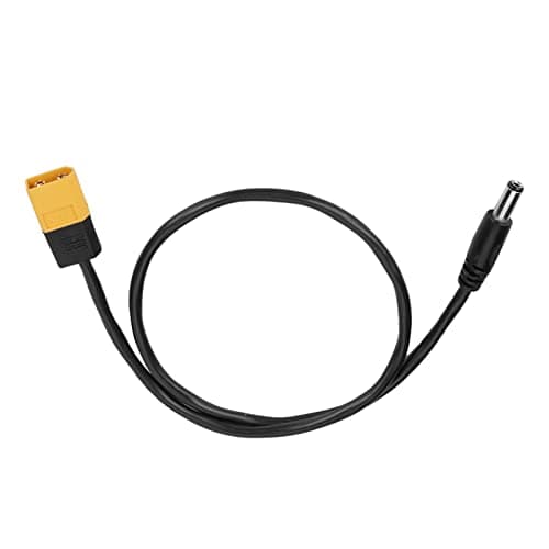 Connecteur XT60 avec fiche mâle vers DC 5,XT60 Male Connector to 5,5 x 2,5 mm DC5525 Power 5,5 2,5 mm DC5525 Câble d'alimentation 20 pouces de longueur.