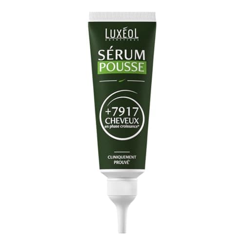 LUXÉOL - Sérum Pousse - Réactive La Croissance Cheveux Existants & En Manque De Croissance - Femme/Homme - Extrait De Pois - 98% D'Ingrédients D'Origine Naturelle - Fabriqué En France - 50ml