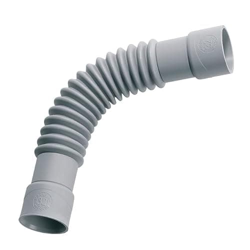 Wirquin 79009005 Raccord wc souple universel magicoude D32, à coller pour évacuation, gris
