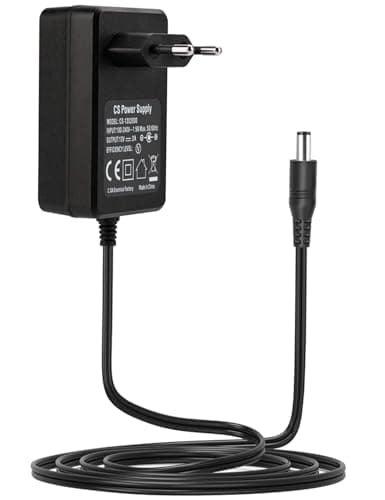 Lonnky Adaptateur 12V 2A avec Câble de 1,8 M, AC 100-240V à DC 12V, Connecteur Universel 2,1 mm x 5,5 mm pour LCD, Routeurs et Caméras de Surveillance