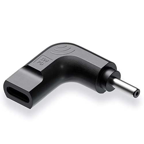 Adaptateur USB c vers DC 4.0 * 1.35mm, Adaptateur USB C vers 19V DC 4mm PD USB C Femelle à DC Mâle Convertisseur de Prise Jack pour ASUS VivoBook Zenbook Transformer Book Ordinateur Portable