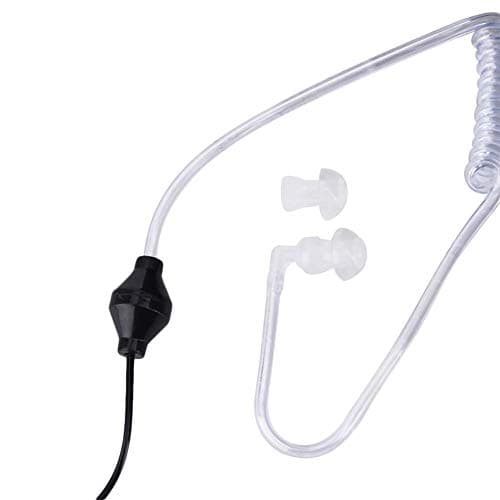 Talkie walkie Casque dans l'oreill, Écouteur à Tube de sécurité avec Microphone, Solide et