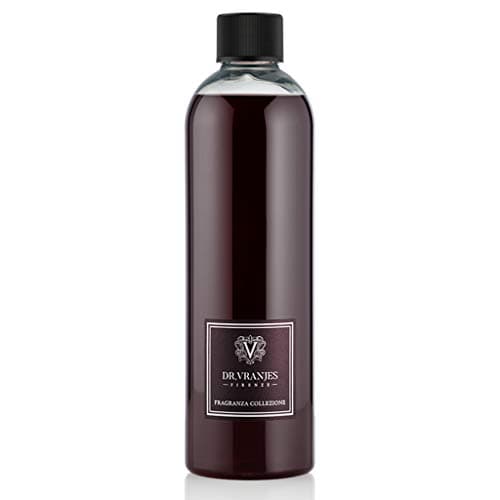 Dr. Vranjes – Recharge Rosso Nobile 500 ML + 2 Paquets de Bâtonnets Noirs (3 pièces) – Parfum d'intérieur, Parfum Principal: Fruité, Orange, Fraises et Fruits Rouges, Bois de Bouleau
