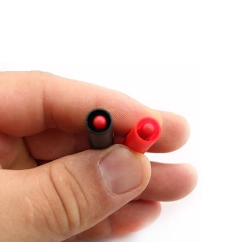 RUNCCI-YUN 10 pièces Fiches bananes isolées 4 mm,4mm souder mâle fiche Banane Fil à Bricolage connecteurs pour fils de test de multimètre (noir rouge)