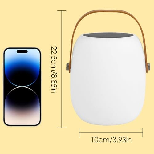 ZWOOS Lampe de Table Sans Fil, Énergie Solaire/Rechargeable par USB, Lampe a Poser LED RVB, avec Mode Scintillement de Bougie, Étanche IP54, avec Télécommande