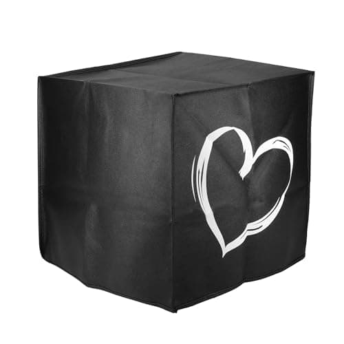 kwmobile Housse compatible avec Cosori Air Fryer 5.5L XXL housse - Housse de protection intégrale pour friteuse à chaud friteuse sans huile - blanc-noir
