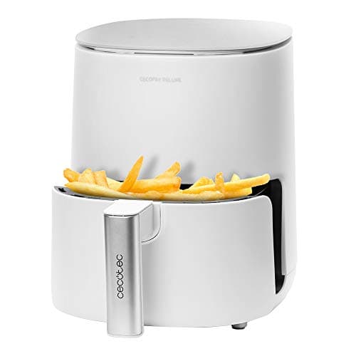 Cecotec Friteuse sans Huile à Air Chaud 2,5 L Cecofry Deluxe Rapid Sun. Puissance de 1400 W, 8 Modes, Température jusqu'à 200o, Panier et grille conviennent au lave-vaisselle