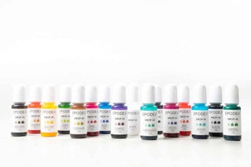 EPODEX® Drop-In Colorant semi-transparent | 16 couleurs | pour résines époxy | Réduction de quantité