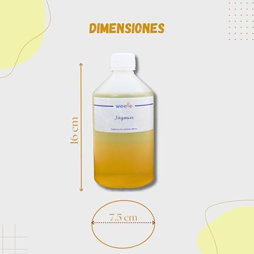 WEELE Parfum pour Les environnements Jazmin pour Ultrasonic 500ml Diffuseurs pour Usage Commercial. pour Parler de Grands Espaces et de Marketing Olfactif