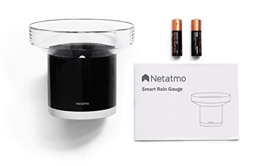 Netatmo Pluviomètre connecté sans-fil pour la Station Météo Netatmo, NRG01-WW, Noir