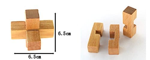 Gracelaza Casse-Tête en Bois Set 4 Pièces - Jouet de Puzzle en Bois - 3D Puzzle en Bois - Jouets pour des Enfants et des Adolescents