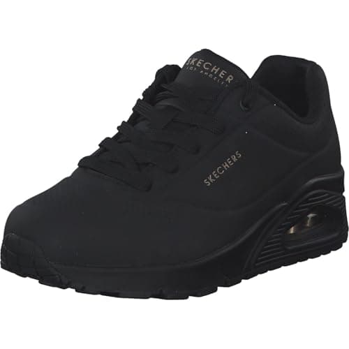 Skechers Femme Uno Stand Air Fashion-sneakers, Noir Black, 39 EU