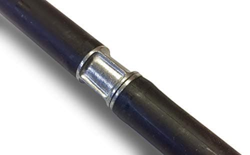 Kit de ramonage classique conduits gainés | Hérisson rond synthétique | Diamètre 250 mm | 9 cannes noires Ø 17 mm creuses | 9 * 1,4 m | Cheminées | Kibros 4KIT25NLO