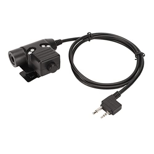 U94 PTT Adaptateur Push to Talk Bouton Talkie Walkie Casque Connecteur Câble pour Alan, pour Midland pour Nautico, 2 Pin Jack Two Way 2 Broches Walkie Talkie Radio