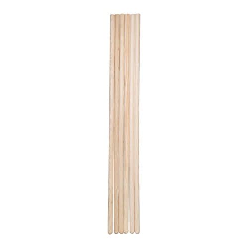 Mendi 6 Bâton en bois 120 cm x 28 mm