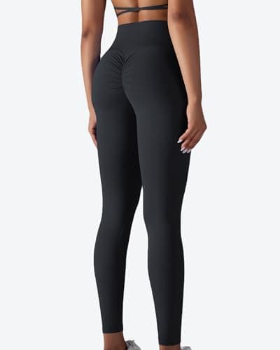 JTSONN Leggings de Sport pour Femmes Taille Haute Long Opaques Pantalons de Yoga avec Poches Collants de Fitness Yoga Gym Course