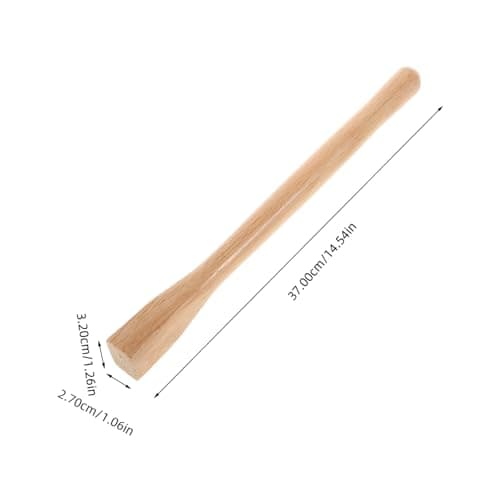 FUNOMOCYA Houe Manche en Bois Pelle Poignées Marteau Poignée Houe Poignées Charpentier Outil Fourniture De Jardin Accessoires De Jardin Poignée De Houe en Bois Remplacement Poignées en Bois