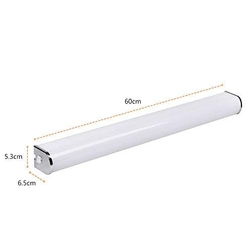 ENUOTEK Lampe de Meuble Applique Murale Miroir de Salle de Bain LED 15W avec Interrupteur IP44 Etanche 230V Haute Luminosité 1400Lm Blanc Neutre Éclairage 4000K Pas Dimmable