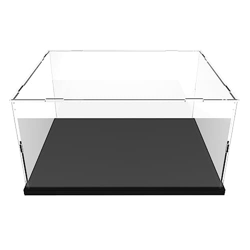 Nynelly Vitrine pour Collection, Boîte Vitrine en Acrylique Transparente avec Base à Assembler Vitrine pour Lego 21319 75292 Boîte de Comptoir Antipoussière avec Bande Lumineuse pour Figurines