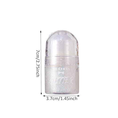 Roll-on Gel à Paillettes pour le Corps, Visage Liquide de Paillettes Holographiques, Sirène Paillettes Chunky Glitter pour les Accessoires de Rave, Maquillage d'Halloween