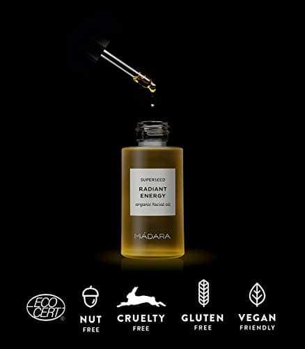 MADARA Organic Skin Care SUPERSEED Radiant Energy Facial Oil – Brightening & Radiance-Boosting Oil for Dull & Tired Skin, 30ml